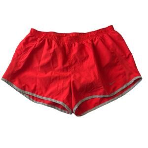Nike Womens Athletic Running Lined Shorts Size Medium Red Orange 573728 697